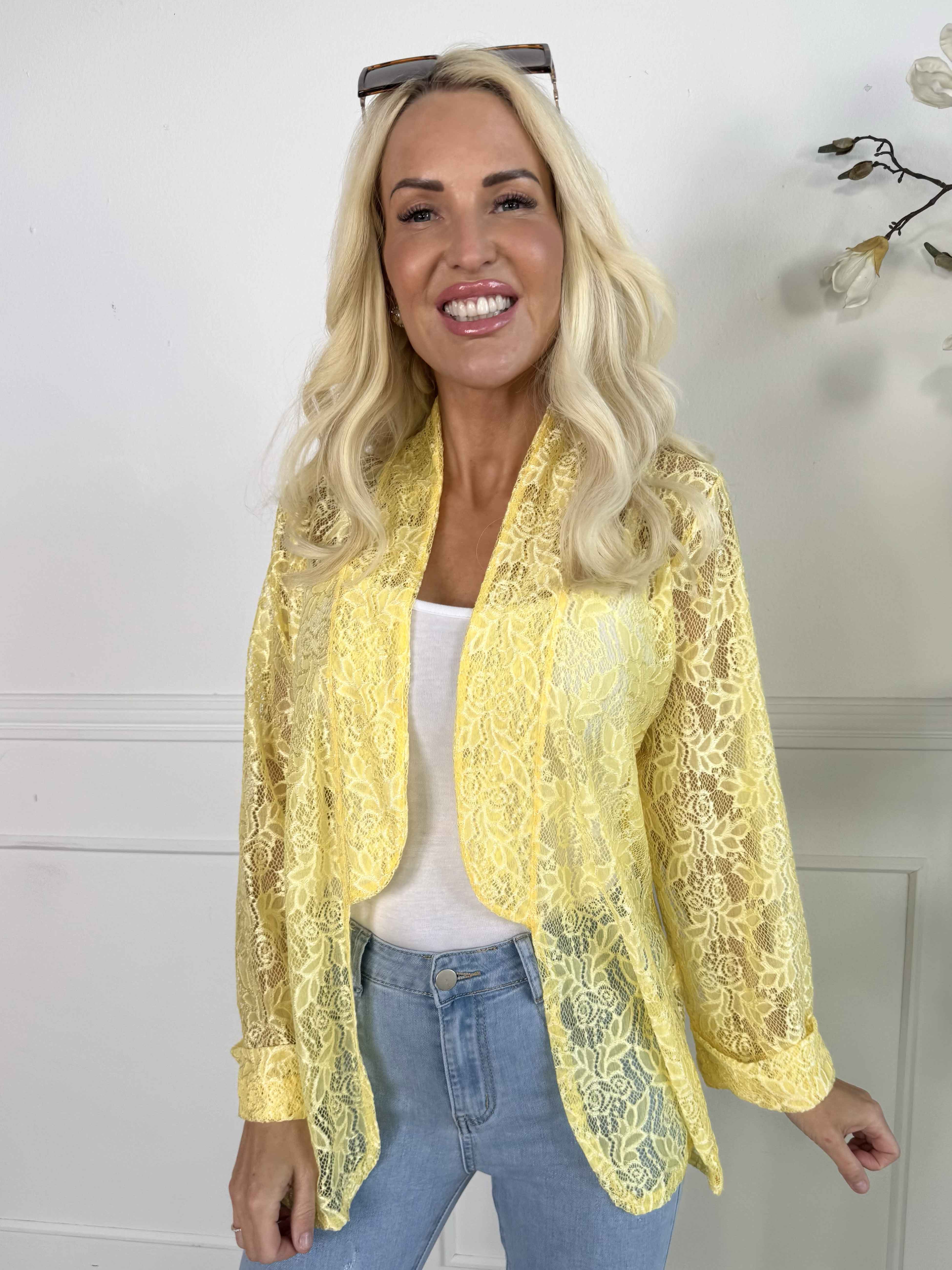 Sigga - Fin cardigan i blonder